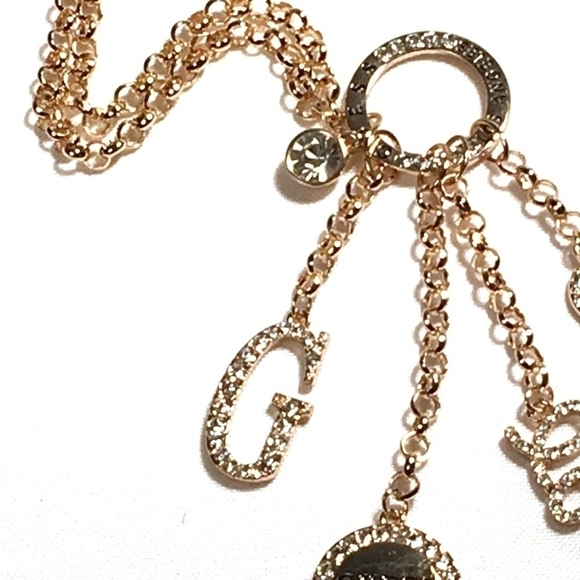 𝅺3/$29! GUESS Long Statement Necklace "LOVE" - Picture 8 of 8